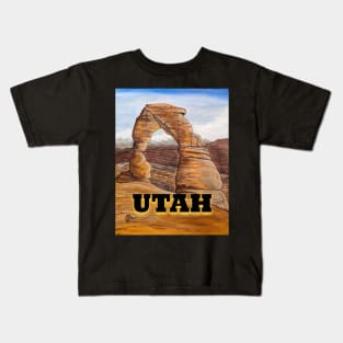 Utah stone arch formation Kids T-Shirt